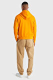 Tommy Hilfiger Erkek Monogram Turuncu Hoodie
