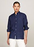 Tommy Hilfiger Normal Gömlek Yaka Mavi Erkek Gömlek MW0MW34602DCC