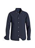 Tommy Hilfiger Normal Gömlek Yaka Mavi Erkek Gömlek MW0MW34602DCC