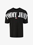 Tommy Jeans Baskılı Siyah Erkek T-Shirt DM0DM18565BDS
