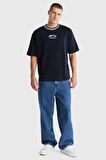 Oversized Tipping Tee Erkek Tişört-DM0DM18656