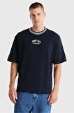 Oversized Tipping Tee Erkek Tişört-DM0DM18656