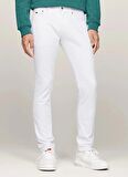 Tommy Jeans Normal Bel Normal Beyaz Erkek Denim Pantolon DM0DM187461CE