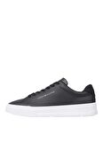 Tommy Hilfiger Siyah Erkek Sneaker TH COURT LEATHER