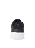 Tommy Hilfiger Siyah Erkek Sneaker TH COURT LEATHER