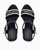 Tommy Hilfiger Mono Webbing Wedge Espadrilles Topuklu Sandalet