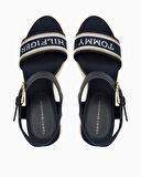 Tommy Hilfiger Mono Webbing Wedge Espadrilles Topuklu Sandalet