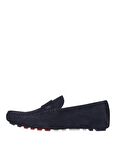 Tommy Hilfiger Lacivert Erkek Süet Günlük Ayakkabı TH CLASSIC SUEDE DRIVER