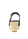 Tommy Hilfiger Tommy Hilfiger  Lacivert Kadın Lacivert Kadın Dolgu Topuk Ayakkabı FW0FW04788DW6 Dolgu Topuk Ayakkabı