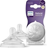 Philips Avent Natural Response 2'li Biberon Emziği, 1 Numara, 0 Ay+