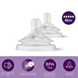 Philips Avent Natural Response Orta Akış 6 + Ay 2'li Biberon Emziği