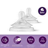 Philips Avent Natural Response Hızlı Akış 6 + Ay 2'li Biberon Emziği