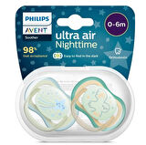 Philips Avent Ultra Air Night Karanlıkta Parlar Gece Emziği 0-6 ay Erkek SCF376/18