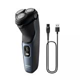 Philips 3000 Serisi Tıraş Makinesi S3144/00,Sinekkaydı Tıraş,Islak ve Kuru Kullanım,Hassas Düzeltici