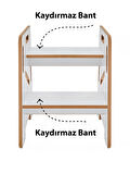 Minera Çocuk / Yetişkin Montessori Ahşap Basamak, Yükseltici, Tabure