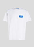 Bisiklet Yaka Beyaz Erkek T-Shirt 231D1706_KLJ REGULAR SSLV LOGO TEE