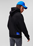 Kapüşon Yaka Siyah Erkek Sweatshırt 231D1850_KLJ LOGO HOODIE