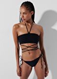 KARL LAGERFELD Siyah Kadın Bikini Alt 231W2216