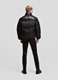 Siyah Erkek Mont 236D1551_KLJ LOGO PUFFER JACKET