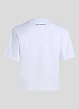 KARL LAGERFELD Yuvarlak Yaka Baskılı Beyaz Kadın T-Shirt 240W1701