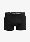 KARL LAGERFELD Mavi - Beyaz - Siyah Erkek Boxer 231M2103235