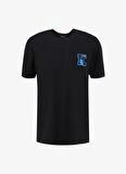 KARL LAGERFELD Bisiklet Yaka Baskılı Siyah Erkek T-Shirt 240M2204999