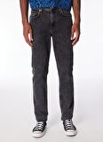 Gri Erkek Denim Pantolon 240D1115_KLJ SLIM LOGO DENIM