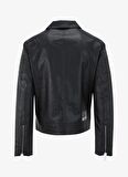 Siyah Erkek Mont 240D1501_KLJ FAUX LEATHER JACKET