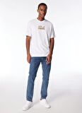 Beyaz Erkek T-Shirt 240D1701_KLJ REGULAR SSLV SKATE TEE
