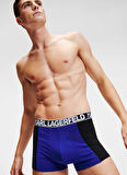 KARL LAGERFELD Mavi - Siyah Erkek Boxer 235M2113678