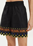 KARL LAGERFELD Siyah Kadın Şort 241W1003