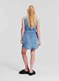 Mavi Kadın Bağlamalı Bel Regular Straight Fit Denim Elbise 241J1310