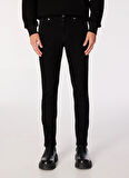 Slim Fit Düz Siyah Erkek Denim Pantolon 245D1105_KLJ SLIM DENIM