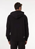 Karl Lagerfeld Jeans Dik Yaka Siyah Erkek Sweatshırt 245D1805_KLJ REGULAR BANDANA HOODIE