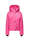 Super Rebel Pembe Kız Çocuk Kayak Montu R409-5208-TWISTER Girls twill hoode