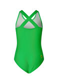 Super Rebel Yeşil Kız Çocuk Mayo R501-5004-Pisa bathingsuit with Sup