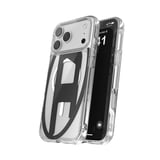 Diesel iPhone 17 Pro Max Uyumlu Magsafe Destekli Oval D Metalik Kılıf - Siyah