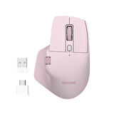 Philips SPK7858 Bluetooth 5.0 4000DPI Şarjlı Sessiz Hızlı Kaydırma Kablosuz Mouse Pembe