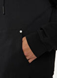 Karl Lagerfeld Jeans Kapüşon Yaka Siyah Erkek Sweatshırt 246D1805_KLJ REGULAR KARL HOODIE