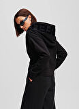 KARL LAGERFELD Kapüşon Yaka Düz Siyah Kadın Sweatshırt A1W20064