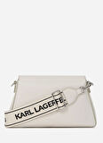 KARL LAGERFELD Deri Beyaz Kadın Çapraz Çanta A2W30198252