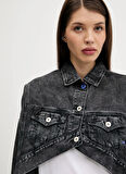 Karl Lagerfeld Jeans Antrasit Kadın Denim Ceket A3W14060