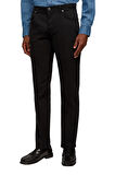 Erkek Regular Fit 5 Cepli Esnek Pantolon - Siyah | 33/32