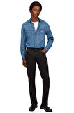 Erkek Regular Fit 5 Cepli Esnek Pantolon - Siyah | 36/32