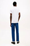 Tommy Hilfiger Erkek  Beyaz Regular    Yaka Polo  T-Shirt