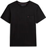 TOMMY HILFIGER Erkek  Siyah T-Shirt MW0MW37283 BDS
