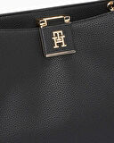 Tommy Hilfiger Logo Detaylı Mini Tote El Çantası