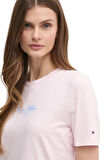 Kadın Th Script Logo T-Shirt - Pembe | L