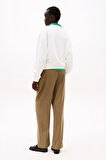 Kadın Th Regular Script Logo Sweatshirt - Ekru | S
