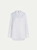 BRODERIE ANGLAISE LINEN SHIRT